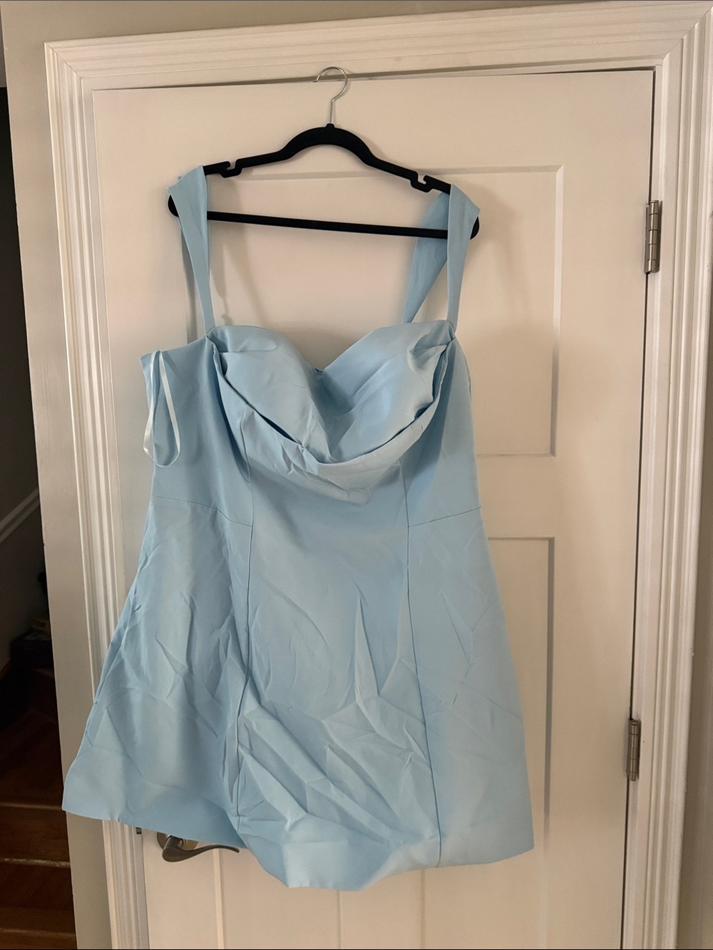 A-line Stretch Crepe Mini Homecoming Dress